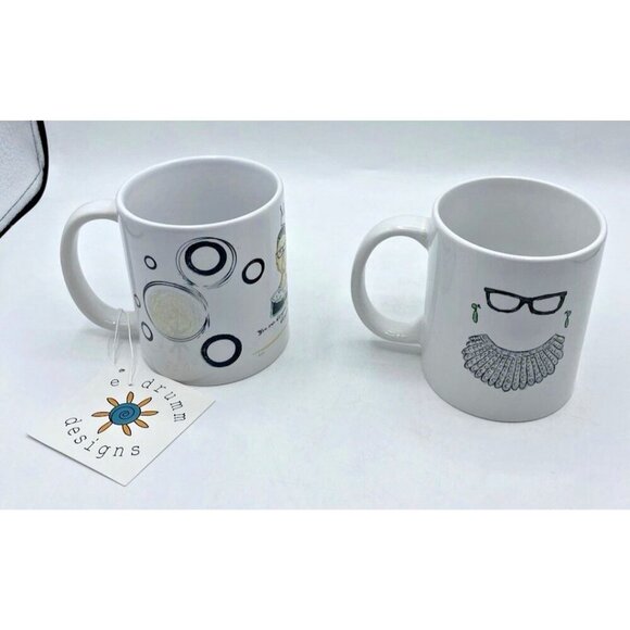 Ruth Bader Ginsburg Mug Lot 2 RBG Dissent Supreme Court Justice Drumm Coffee Cup - Picture 4 of 16